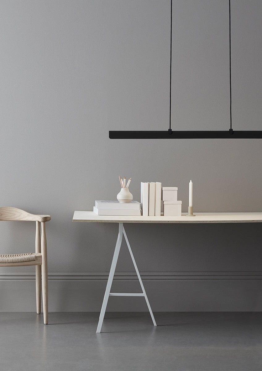 Fold Linear G2 takpendel 118 cm 2700 kelvin 23W - Dimbar-Takpendler-Belid-Svart-1588086-Lightup.no