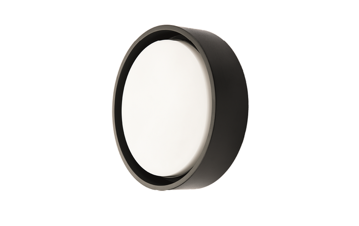 Frame round vegg/taklampe 7W 3000 Kelvin IP66 Dimbar-Utebelysning vegg veggskjold-Sg Armaturen As-Svart-3100412-Lightup.no