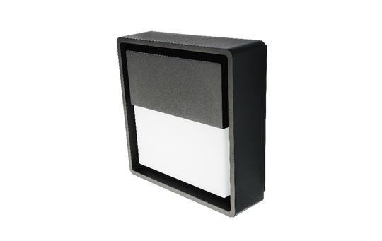 Frame square vegglampe 7W 3000 Kelvin IP66 Dimbar-Utebelysning vegg veggskjold-Sg Armaturen As-Svart-3101195-Lightup.no