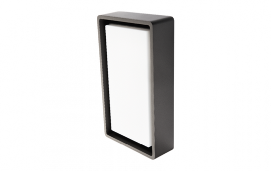 Frame vegg/taklampe 8W LED m/sensor-Utebelysning vegg veggskjold-Sg Armaturen As-Grafitt-3101190-Lightup.no
