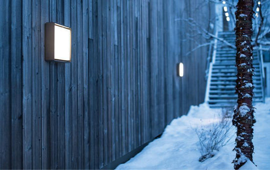 Frame vegg/taklampe 8W LED m/sensor-Utebelysning vegg veggskjold-Sg Armaturen As-Grafitt-3101190-Lightup.no