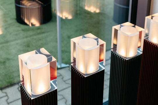 Frigga pullert 2147 85 cm-Utebelysning pullert-Norlys-Svart-2147BL-Lightup.no