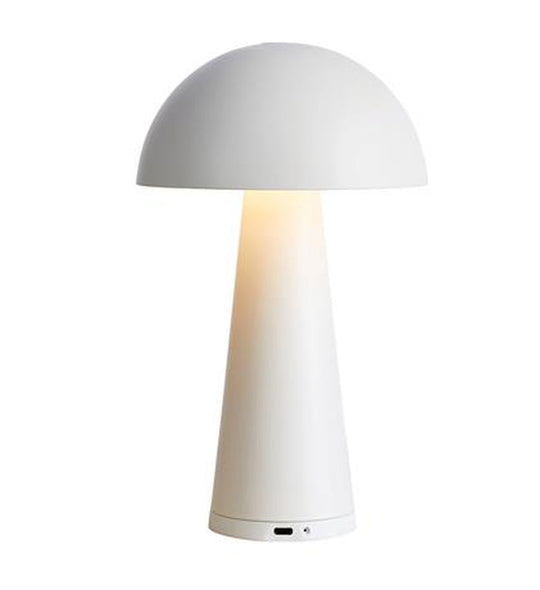 Fungi oppladbar bordlampe - Hvit-Utebelysning Hagebelysning-Marksløjd-Hvit-Mrk-108656-Lightup.no