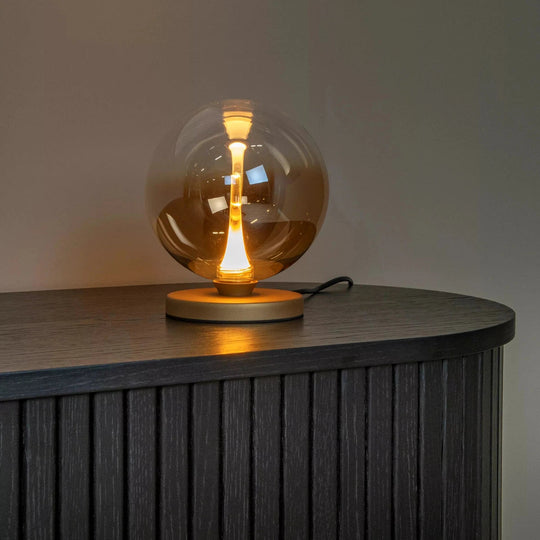 Gisela bordlampe 5W 2700 Kelvin - Dimbar-Bordlamper-Lucide-Amber-LC13594/04/62-Lightup.no