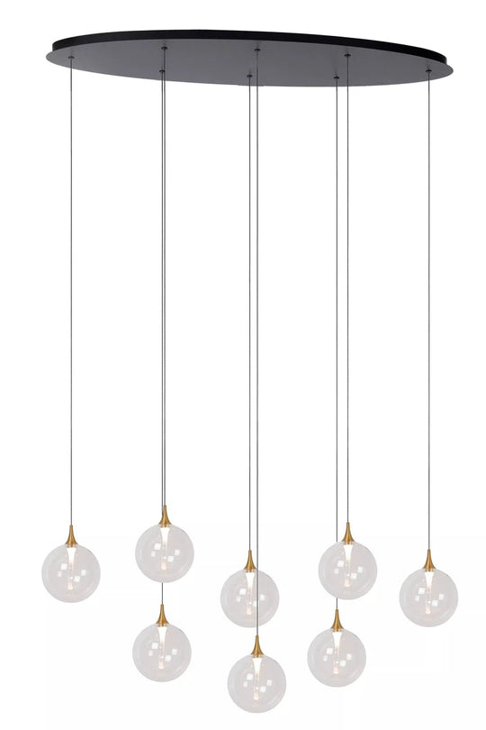 Gisela takpendel 8 x 3,9W 2700 Kelvin - Dimbar-Takpendler-Lucide-Klar-LC13494/29/60-Lightup.no