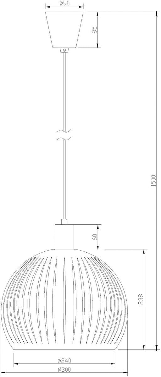 Grafika takpendel 30 cm-Takpendler-Aneta Lighting-Svart-15120-15-Lightup.no