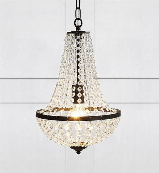Gränsö lysekrone 1l - Svart/klar - Svart / Klar-Lysekroner-Marksløjd-Svart / Klar-Mrk-107026-Lightup.no