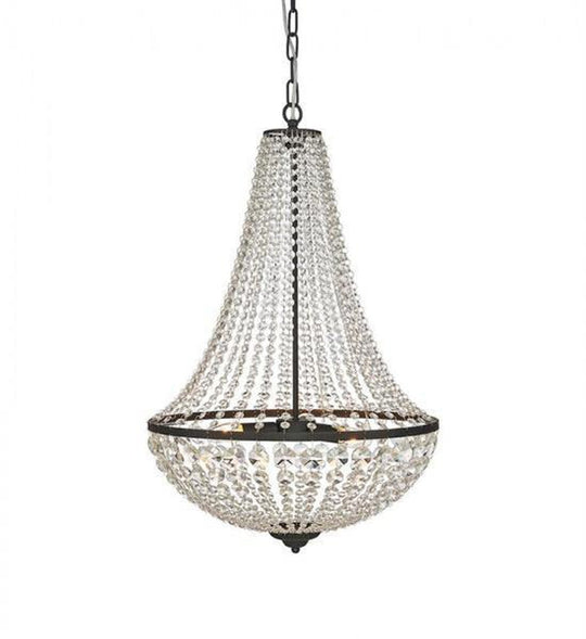 Gränsö lysekrone 3l - Svart/klar - Svart / Klar-Lysekroner-Marksløjd-Svart / Klar-Mrk-107028-Lightup.no