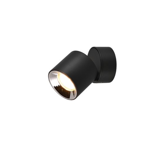 Guayana tak/vegg spot 1-lys GU10 - Kan felles inn-Taklamper-Trio Lighting-Svart-trl__651000132-Lightup.no