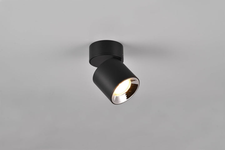 Guayana tak/vegg spot 1-lys GU10 - Kan felles inn-Taklamper-Trio Lighting-Svart-trl__651000132-Lightup.no