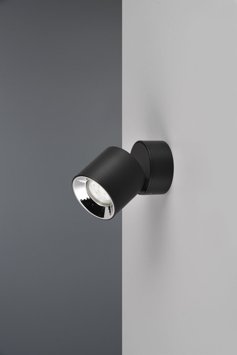 Guayana tak/vegg spot 1-lys GU10 - Kan felles inn-Taklamper-Trio Lighting-Svart-trl__651000132-Lightup.no