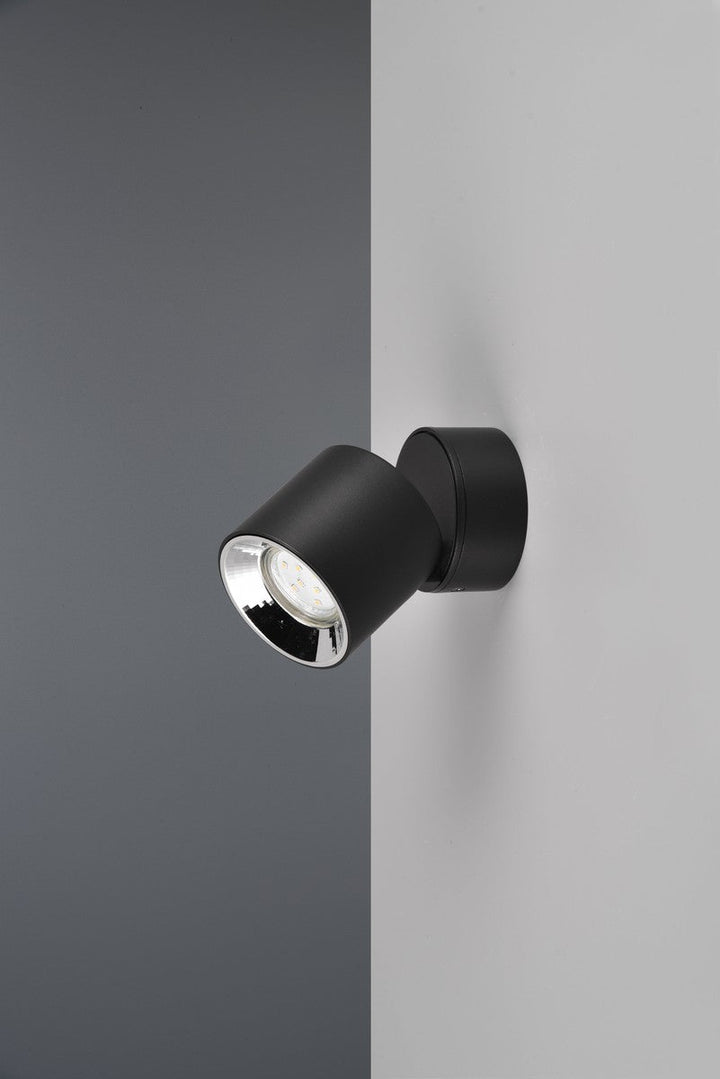 Guayana tak/vegg spot 1-lys GU10 - Kan felles inn-Taklamper-Trio Lighting-Svart-trl__651000132-Lightup.no