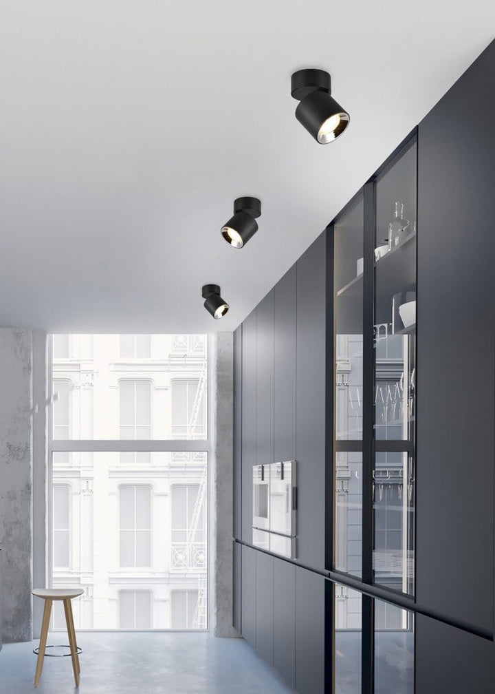 Guayana tak/vegg spot 1-lys GU10 - Kan felles inn-Taklamper-Trio Lighting-Svart-trl__651000132-Lightup.no