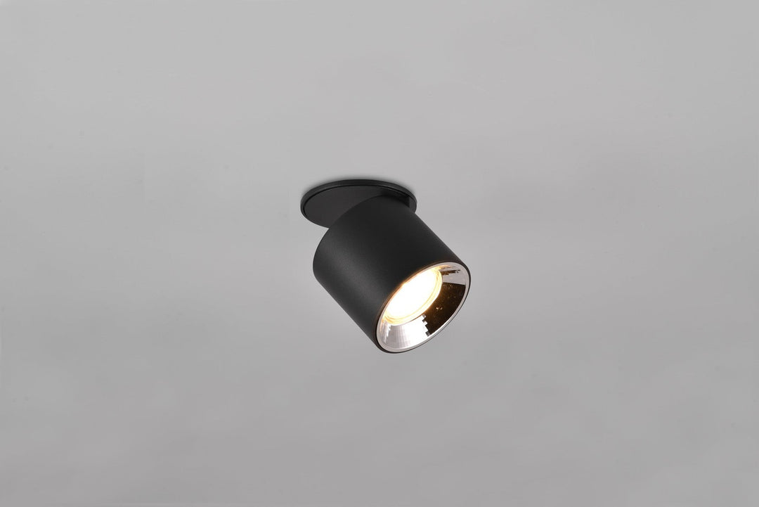 Guayana tak/vegg spot 1-lys GU10 - Kan felles inn-Taklamper-Trio Lighting-Svart-trl__651000132-Lightup.no