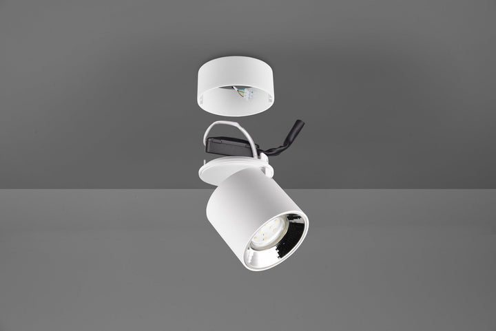 Guayana tak/vegg spot 1-lys GU10 - Kan felles inn-Taklamper-Trio Lighting-Svart-trl__651000132-Lightup.no