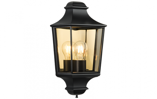 Hamlet vegglampe-Utebelysning vegg veggskjold-Sg Armaturen As-Svart-3100346-Lightup.no
