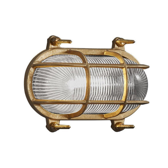 Helford vegglampe utendørs IP64-Utebelysning vegg veggskjold-Nordlux-Messing-49031035-Lightup.no