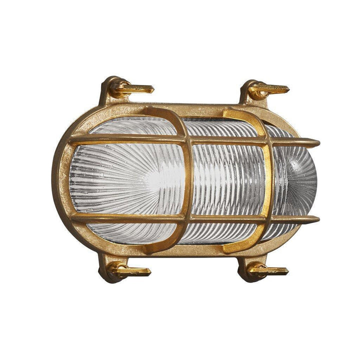 Helford vegglampe utendørs IP64-Utebelysning vegg veggskjold-Nordlux-Messing-49031035-Lightup.no