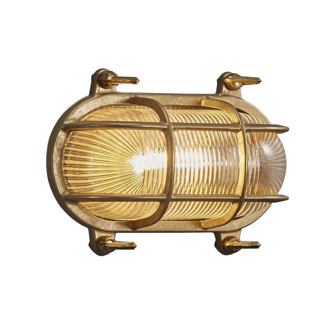 Helford vegglampe utendørs IP64-Utebelysning vegg veggskjold-Nordlux-Messing-49031035-Lightup.no