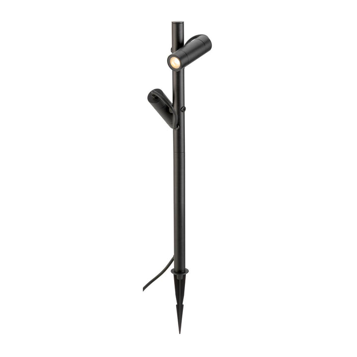 Helia slim dobbel spot med jordspyd 2x6W 3000 Kelvin IP65-Utebelysning spyd-Slv-Antrasitt-slv-1007869-Lightup.no
