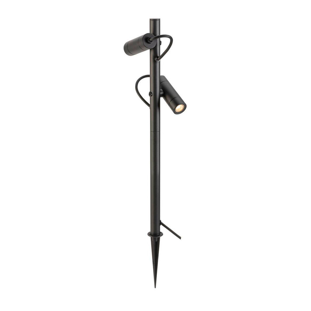 Helia slim dobbel spot med jordspyd 2x6W 3000 Kelvin IP65-Utebelysning spyd-Slv-Antrasitt-slv-1007869-Lightup.no
