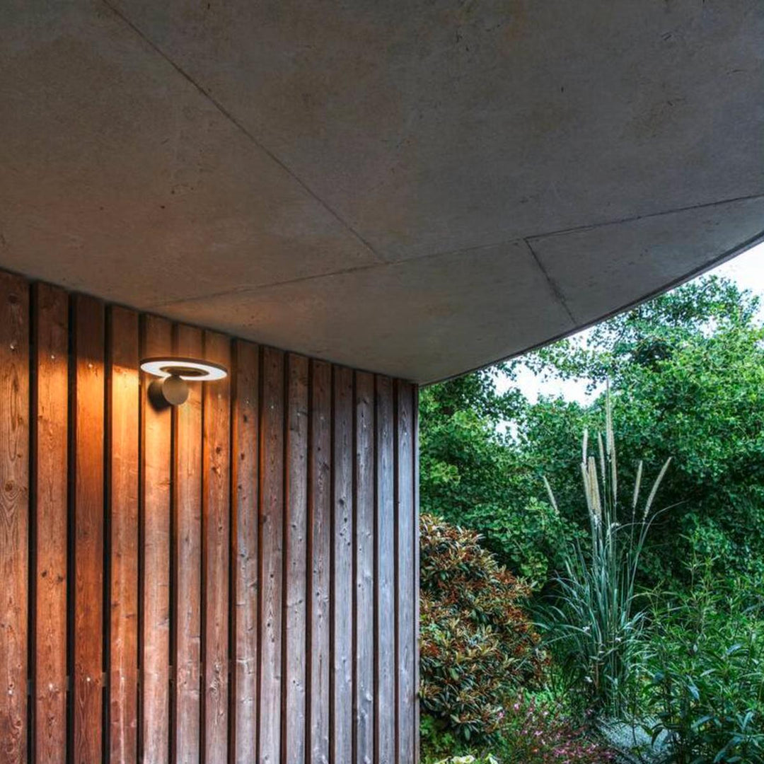 I-ring vegglampe utendørs 9,2W 3000 Kelvin IP65-Utebelysning vegg opp og ned-Slv-Antrasitt-slv-1007236-Lightup.no