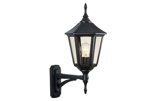 Ibiza vegglampe utendørs E27-Utebelysning vegg klassisk-Sg Armaturen As-Svart-3100322-Lightup.no
