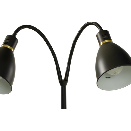 Idre gulvlampe-Gulvlamper-Aneta Lighting-Svart / Messing-19202-15-Lightup.no