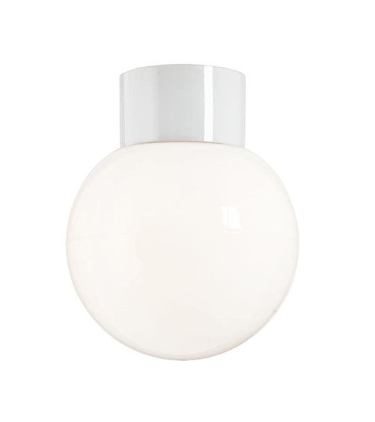 Ifø Classic Glob 150 taklampe IP54-Taklamper-Ifø Electric-Hvit / Opal glass-6040-540-10-Lightup.no