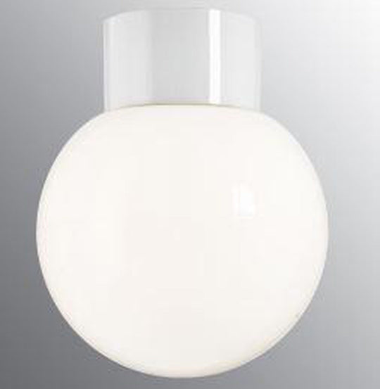 Ifø Classic Glob 180 taklampe IP54-Taklamper-Ifø Electric-Hvit / Opal glass-6041-540-10-Lightup.no