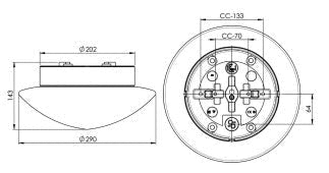 Ifø Contrast Solhem Badstu IP44-Taklamper-Ifø Electric-Hvit-8047-509-10-Lightup.no
