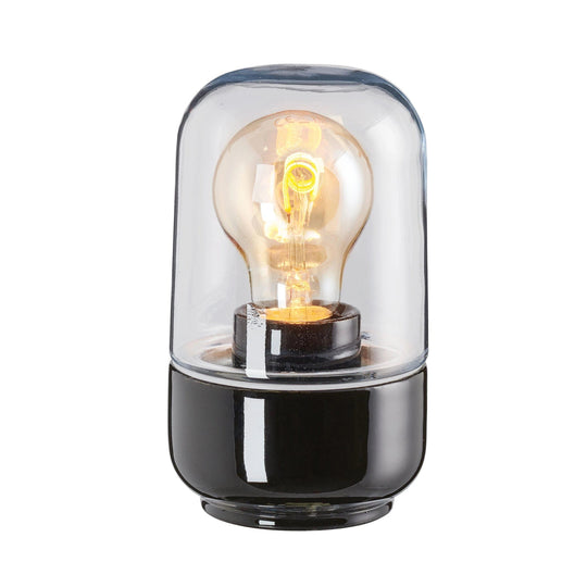 Ifø Ohm 100 / 170 tak/vegg IP44-Taklamper-Ifø Electric-Svart / Klart glass-8341-510-16-Lightup.no