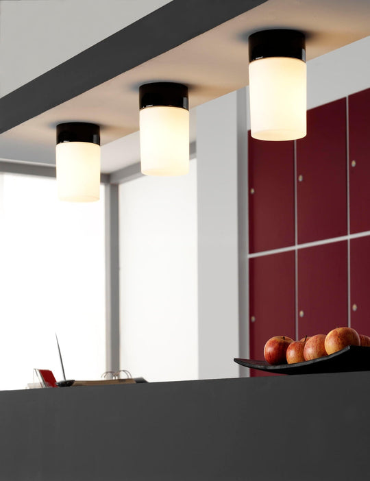 Ifø Opus 100/175 IP44 Badstu-Taklamper-Ifø Electric-Svart / Opal glass-8240-509-16-Lightup.no