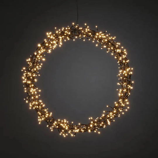 Julekrans 50 cm 600 led dimbar-Julebelysning dekor og pynt ute-Konstsmide-2757-800-Lightup.no