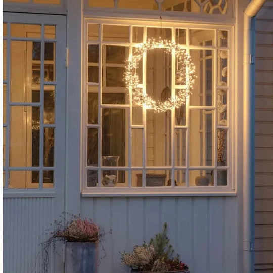 Julekrans 50 cm 600 led dimbar-Julebelysning dekor og pynt ute-Konstsmide-2757-800-Lightup.no