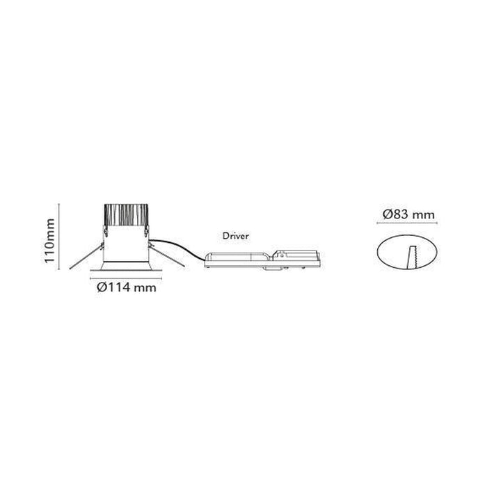 Jupiter Pro Outdoor 15W - matt hvit-Taklamper-Sg Armaturen As-Hvit-3101354-Lightup.no