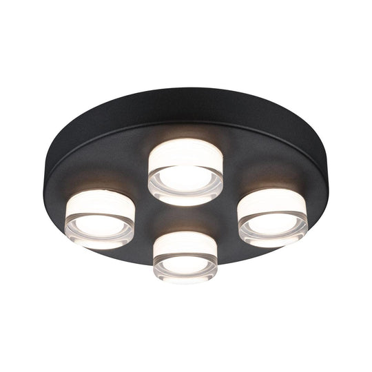 Kame taklampe for baderom 4 x 4,2W 3000 Kelvin IP44-Taklamper-Paulmann-Svart-Pl-79558-Lightup.no