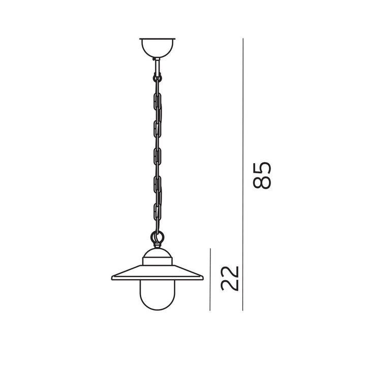 Karlstad 230 takpendel utendørs IP55 - Svart-Utebelysning taklampe-Norlys-3185515-Lightup.no