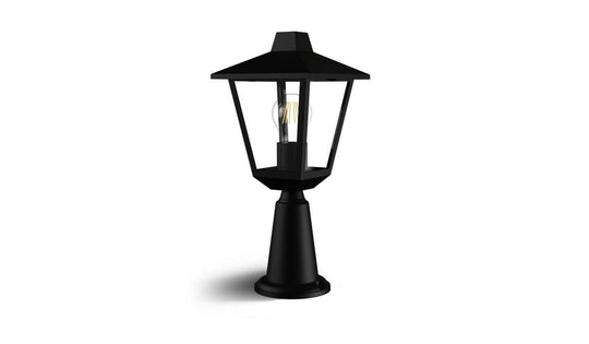 Kinno pullert 39 cm utendørs IP44 E27-Utebelysning portstolpe-Philips-Svart-929004141501-Lightup.no
