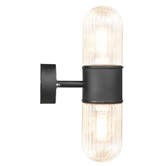 Konyo vegglame utendørs IP54 - Svart-Utebelysning vegg klassisk-Nordlux-Svart-2115301003-Lightup.no