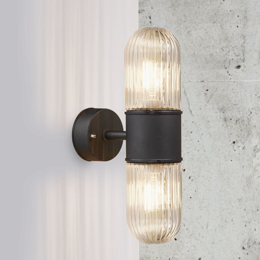 Konyo vegglame utendørs IP54 - Svart-Utebelysning vegg klassisk-Nordlux-Svart-2115301003-Lightup.no