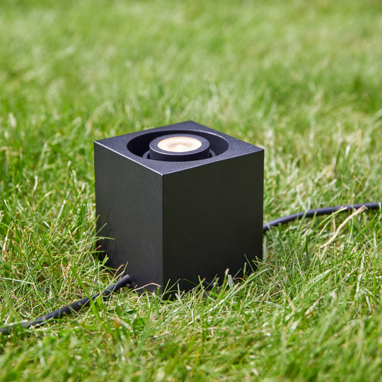 Kubspot 3W - Garden 24 - Svart-Utebelysning Garden 24-Marksløjd-Svart-Mrk-107287-Lightup.no
