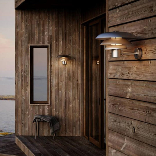 Kurnos 35 vegglampe utendørs-Utebelysning vegg klassisk-Nordlux-Galvanisert-2118071031-Lightup.no