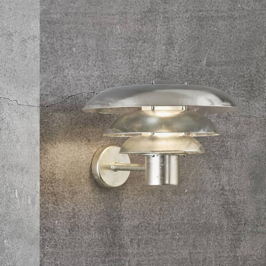 Kurnos 35 vegglampe utendørs-Utebelysning vegg klassisk-Nordlux-Galvanisert-2118071031-Lightup.no