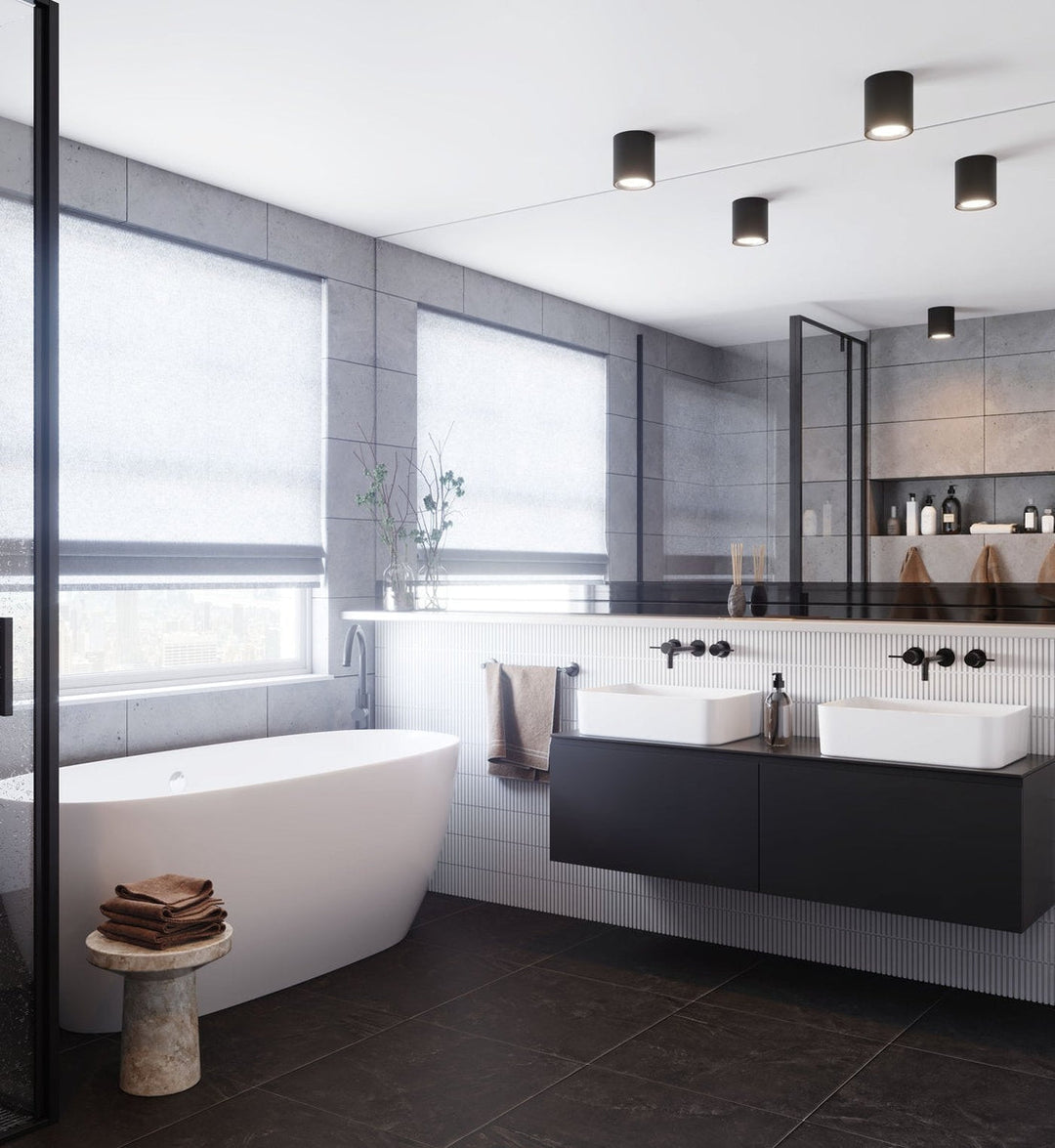 Landon 14 downlight IP44 6,5W moodmaker-Taklamper-Nordlux-Svart-2110670103-Lightup.no