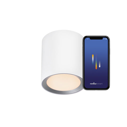 Landon Smart Long taklampe 2700-6500 Kelvin 8W IP44-Taklamper-Nordlux-Hvit-2110850101-Lightup.no