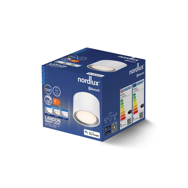 Landon Smart taklampe 2700-6500 Kelvin 8W IP44-Taklamper-Nordlux-Svart-2110840103-Lightup.no