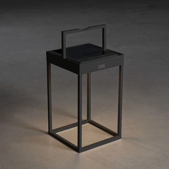 Lanterne Dimbar LED USB og Solcelle - Svart-Utebelysning Hagebelysning-Konstsmide-Svart-7815-750-Lightup.no