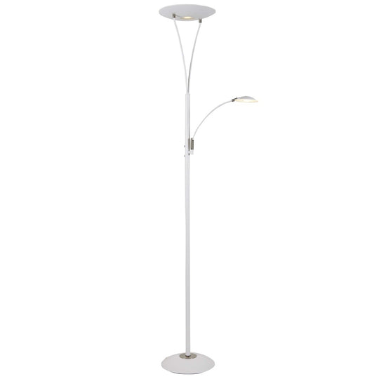 Lea gulvlampe m/lesearm 25+5W 180 cm 3000 Kelvin - Dimbar-Gulvlamper-Ms - belysning-Hvit-9400000094-Lightup.no