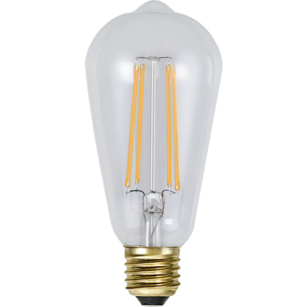 Led filament 3,6W uniterm dimbar 60mm-LED-pære E27 sokkel-Star Trading-Hvit-352-72-1-Lightup.no